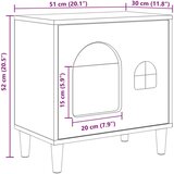  Mačja hiša Star les 51 x 30 x 52 cm Konstruiran les, (5000111101) | Shoptok.si