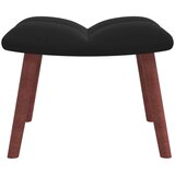  Gugalni stol s stolčkom črn žamet, (20804164) | Shoptok.si