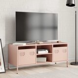 TV ormarić ružičasti 101,5 x 39 x 43,5 cm hladno valjani čelik | Eponuda.com