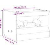 vidaXL Škatla za ujetje krogle Črna 29 x 22 x 20 cm Jeklo | Shoptok.si