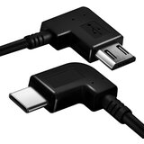 AVIZAR Adapterski kabel USB tipa C na mikro USB, 27 cm, crn, (20618128) Cene