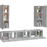  5-dijelni set TV ormarića sivog sonome konstruirano drvo | Eponuda.com