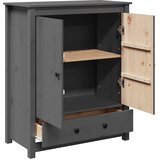  Visoka komoda siva 83 x 41,5 x 100 cm od masivne borovine | Eponuda.com