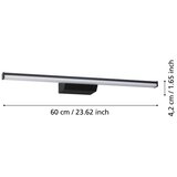 Eglo 901287 - LED RGBW prigušiva osvetljenje za kupatilo REGELLO-Z 12W/230V IP44 crna | Eponuda.com