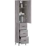  Visoka komoda siva sonome 34,5x34x180 cm od konstruiranog drva | Eponuda.com