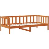 Krevet na dan s uzglavljem 3 pcs Vosak smeđa Čvrsto borovo drvo | shoptok.hr