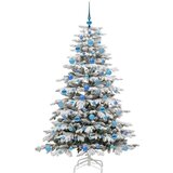 vidaXL Umjetno božićno drvce s nogom Bijelo 180 cm PE i PVC | shoptok.hr