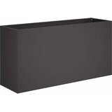  Vrtna saksija Crna 100 x 30 x 50 cm Čelična vrata | shoptok.hr