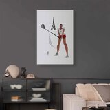  Slika - Female Golfer With the Eiffel Tower in the Background - Illustration 60x90 Akustična | shoptok.hr
