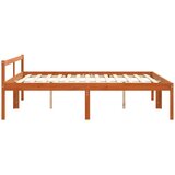  Okvir za krevet s uzglavljem Vosak smeđa 200 x 200 cm | shoptok.hr