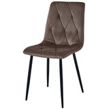 Libra stolica - tamnosmeđi baršun / crne noge x 3 | shoptok.hr