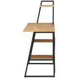 MID.YOU PISALNA MIZA kovina, leseni material črna, barve hrasta | Shoptok.si