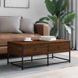  Stolić za kavu smeđa boja hrasta 100x51x40 cm konstruirano drvo Cene