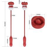Pretty Love Ashlynn Thrusting & Licking Double Vibrator Red | shoptok.hr