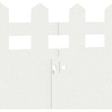 vidaXL Rubnjaci za travnjak 20 pcs Bijelo 103 x 0,05 x 22 cm Čelik | shoptok.hr