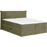 Welnova POSTELJA BOXSPRING 180 cm x 200 cm , tekstil zelena | Shoptok.si