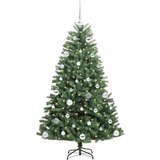 vidaXL Umetno Zložljivo Božično Drevo Zelena 150 cm PVC in kovina | Shoptok.si