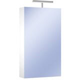 x Omarica z ogledalom Corallo (50 x 85 x 16 cm, bela, sijaj, LED) | Shoptok.si