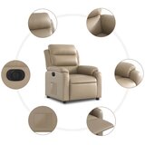 Električni naslonjač od umjetne kože boja cappuccina | shoptok.hr