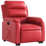  Naslonjač na podizanje od umjetne kože crveni | shoptok.hr