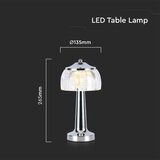  LED prigušiva stona lampa LED/1W/5V 3000-6000K 1800 mAh hrom | Eponuda.com