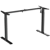 electrically adjustable sit-stand desk frame, 1 motor, 710–1190 mm, black, EO0052