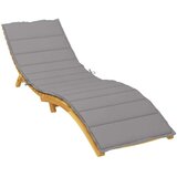  Jastuk za ležaljku sivi 200 x 50 x 3 cm od tkanine Oxford | shoptok.hr