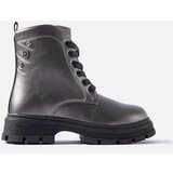 Gemre Graphite insulated girls' lace-up ankle boots Basara | ePonuda.com