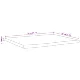 Stolna Mizna plošča 70x60x2,5 cm pravokotna akacija naraven rob | Shoptok.si