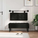  Držeće uzglavlje Zidne Lažna koža - Crna 80 cm bez LED | shoptok.hr