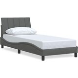 Maison Chic Posteljni okvir - Enojna postelja - Postelja za odrasle brez vzmetnice temno siv 90x200 cm blago-J7954, (21772342) | Shoptok.si