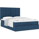  Otomanski krevet s madracem plavi 140x190cm od tkanine | shoptok.hr