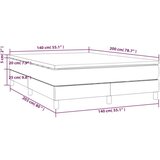 Box spring postelja z vzmetnico modra 140x200 cm blago, (20791969) | Shoptok.si