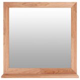 Maison Chic Stensko Ogledalo - Zrcalo - Kozmetično ogledalo 55x55 cm trdna orehovina, (21697788) | Shoptok.si