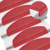  Prostirke za stepenice 30 kom 65x24x4 cm crvene poluokrugle velike | shoptok.hr