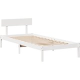  Okvir kreveta bez madraca bijeli 75 x 190 cm masivna borovina | shoptok.hr
