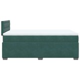 vidaXL Box spring krevet s madracem tamnozeleni 120x200 cm baršunasti | shoptok.hr