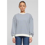 UC Ladies Women's Oversized Striped Sweatshirt - Cream/Vintage Blue cene