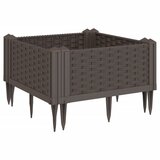 Furnova Cvetlično korito z zatiči rjavo 42,5x42,5x28,5 cm PP, (21920967) | Shoptok.si