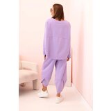 Kesi Włoski Set of new punto sweatshirt pants light purple | shoptok.hr