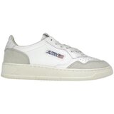 Autry Nizke superge Medalist Leather Low White Beige Suede (Women's) Bela | Shoptok.si