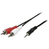 Logilink CA1042 klinker / cinch avdio priključni kabel 1.50 m črna (mat), (20431865) Cene