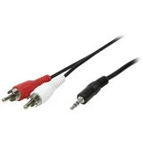CA1042 klinker / cinch avdio priključni kabel 1.50 m črna (mat), (20431865)