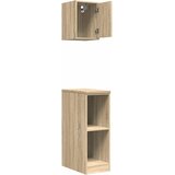  Garažni ormarići 2 kom boja hrasta sonome od konstruiranog drva | shoptok.hr