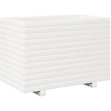 Furnova Vrtno cvetlično korito belo 70x40x49,5 cm trdna borovina, (21920588) | Shoptok.si