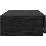 Krovni Nočne omarice Črn hrast MDF, furnir iz hrasta 90 x 36.5 x 16.5 cm, (22008170) | Shoptok.si