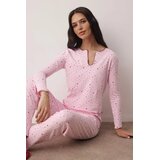 TRENDYOLMILLA Ženski set pidžame Thmaw26Pt00166, Roze Cene