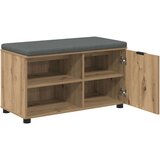  Klupa za hodnik s jastukom Umjetnički hrast 80 x 38 x 46 cm | shoptok.hr