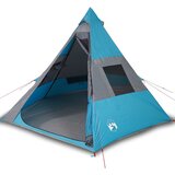 Šator tipi za kampiranje za 7 osoba plavi vodootporni | shoptok.hr