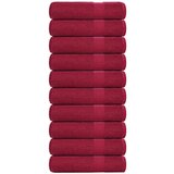 vidaXL Ručnici z tuširanje 10 kom bordo 70x140 cm 360 gsm 100% pamuk | shoptok.hr